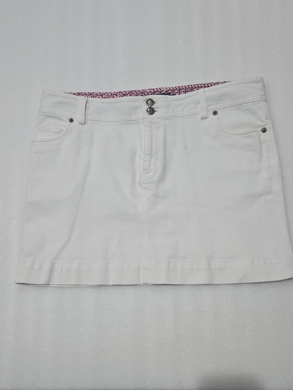 Vineyard Vines White Mini Skirt Size 14
